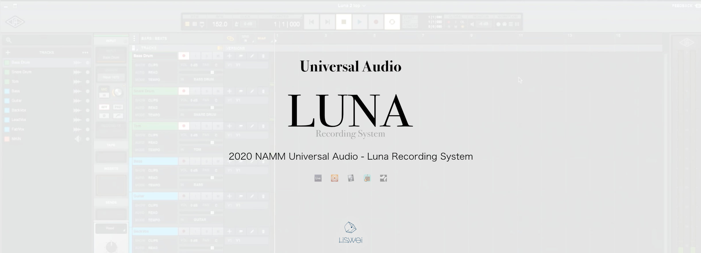 2020 NAMM Luna Recording System