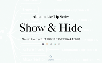 Ableton Live Tip 2 – 快速顯示以及影藏視窗以及工作區域
